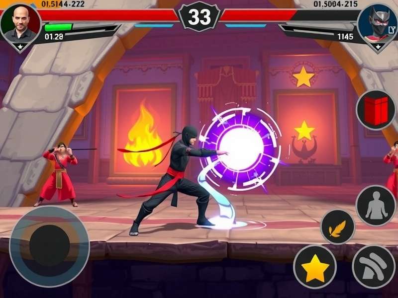 Tech Ninja gameplay screenshot showing character in action